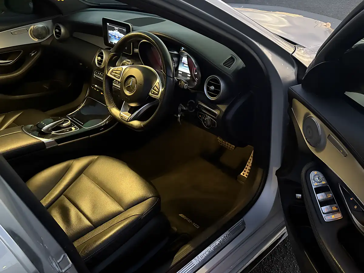 Used 2015 Mercedes-Benz C Class AMG Line Silver - Interior and Exterior details 7