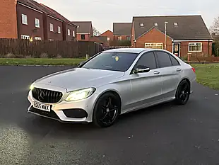 Used 2015 Mercedes-Benz C Class AMG Line Silver - Interior and Exterior details 9