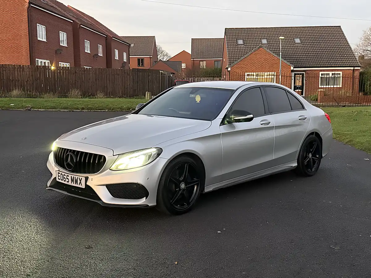 Used 2015 Mercedes-Benz C Class AMG Line Silver - Interior and Exterior details 9