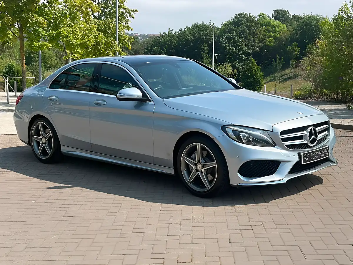 Used 2015 Mercedes-Benz C Class AMG Line Silver - Interior and Exterior details 2