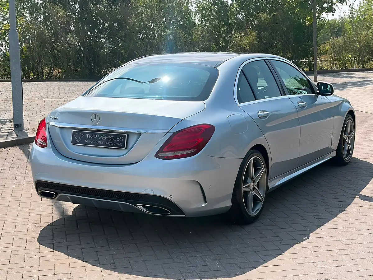 Used 2015 Mercedes-Benz C Class AMG Line Silver - Interior and Exterior details 6