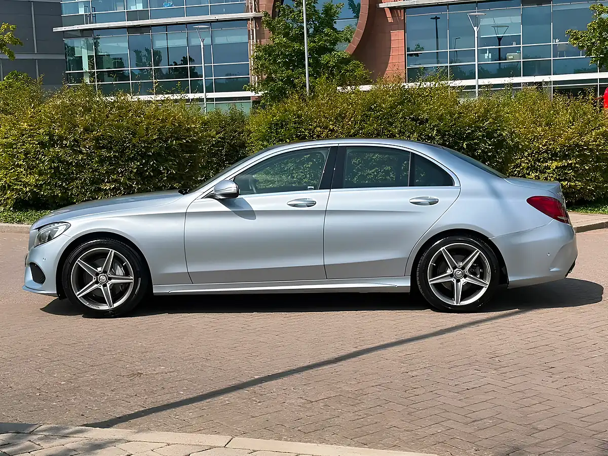 Used 2015 Mercedes-Benz C Class AMG Line Silver - Interior and Exterior details 9
