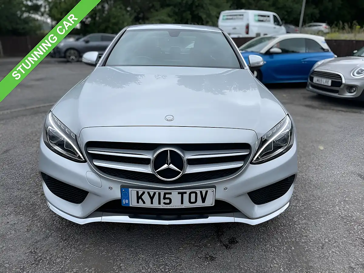 Used 2015 Mercedes-Benz C Class AMG Line Silver - Interior and Exterior details 3