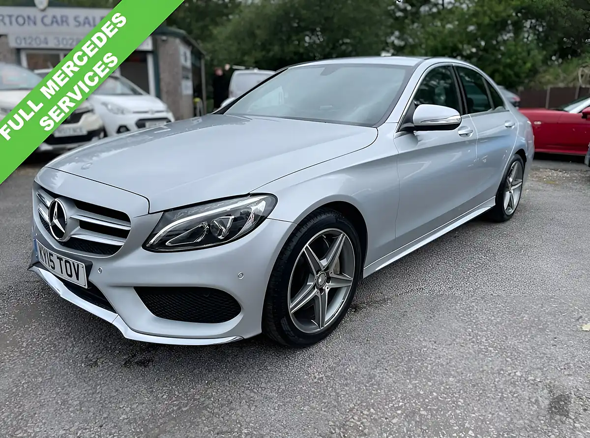 Used 2015 Mercedes-Benz C Class AMG Line Silver - Interior and Exterior details 4