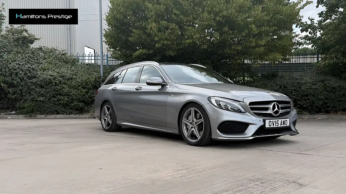 Used 2015 Mercedes-Benz C Class AMG Line Silver - Interior and Exterior details 10