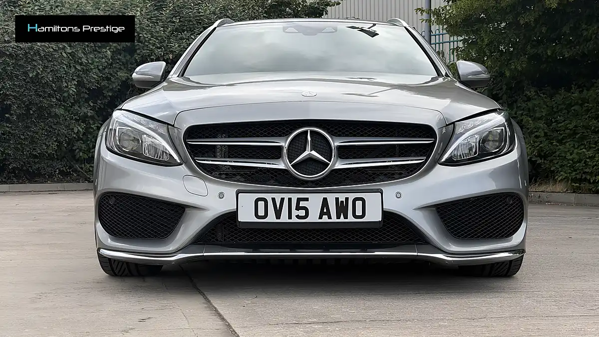 Used 2015 Mercedes-Benz C Class AMG Line Silver - Interior and Exterior details 11