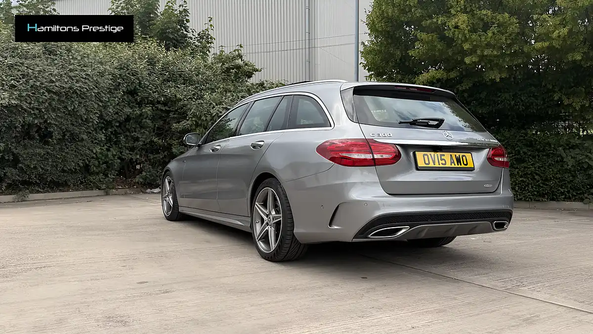 Used 2015 Mercedes-Benz C Class AMG Line Silver - Interior and Exterior details 17