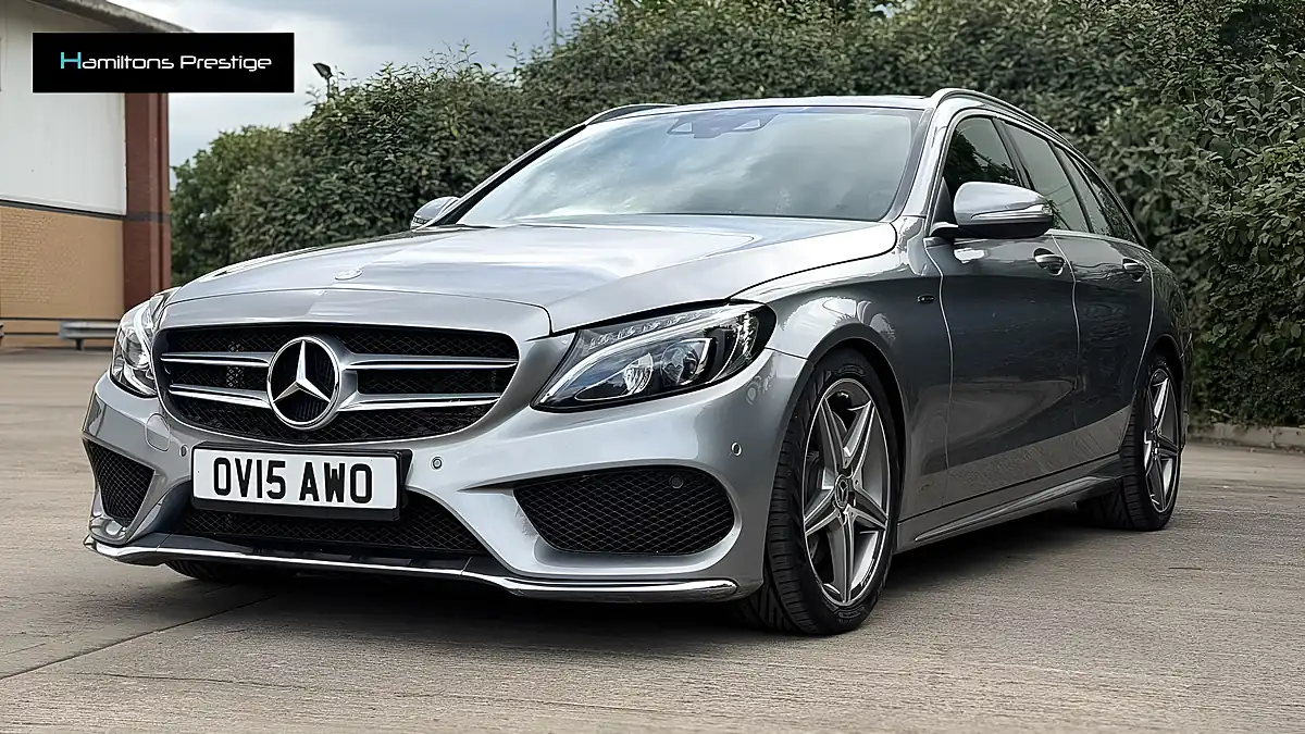 Used 2015 Mercedes-Benz C Class AMG Line Silver - Interior and Exterior details 3