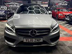 Used 2015 Mercedes-Benz C-Class AMG Line Silver - Interior and Exterior details 10