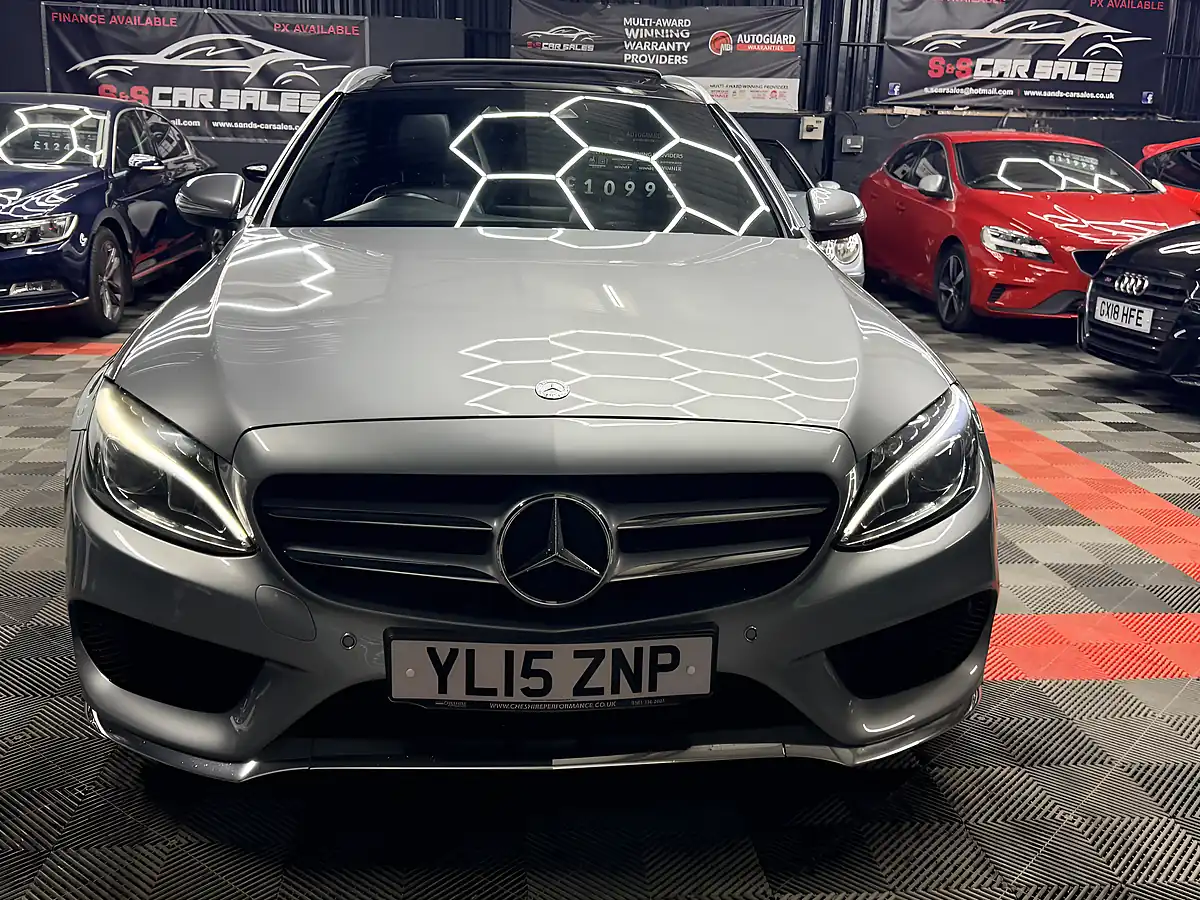 Used 2015 Mercedes-Benz C-Class AMG Line Silver - Interior and Exterior details 10