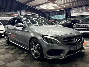 Used 2015 Mercedes-Benz C-Class AMG Line Silver - Interior and Exterior details 11