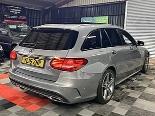 Used 2015 Mercedes-Benz C-Class AMG Line Silver - Interior and Exterior details 3