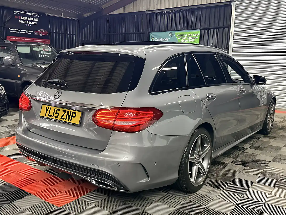 Used 2015 Mercedes-Benz C-Class AMG Line Silver - Interior and Exterior details 3
