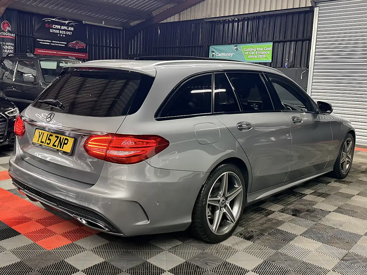 Used 2015 Mercedes-Benz C-Class AMG Line Silver - Interior and Exterior details 4