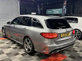 Used 2015 Mercedes-Benz C-Class AMG Line Silver - Interior and Exterior details 5