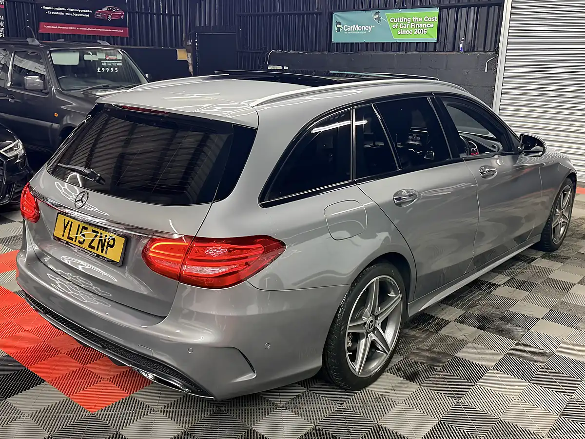Used 2015 Mercedes-Benz C-Class AMG Line Silver - Interior and Exterior details 6