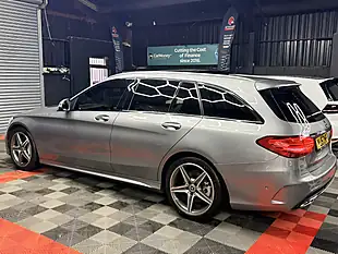 Used 2015 Mercedes-Benz C-Class AMG Line Silver - Interior and Exterior details 7