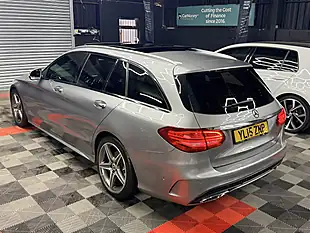 Used 2015 Mercedes-Benz C-Class AMG Line Silver - Interior and Exterior details 9