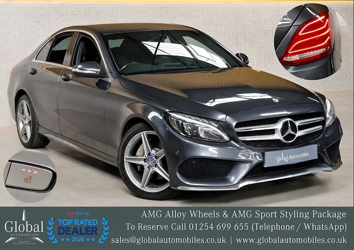 Used 2015 Mercedes-Benz C Class AMG Line Tenorite Grey - Interior and Exterior details 3