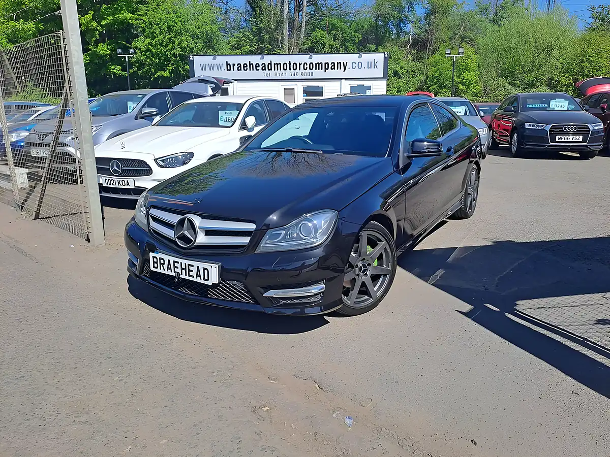 Used 2015 Mercedes-Benz C Class AMG Sport Edition Black - Front View