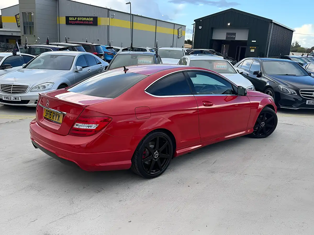 Used 2015 Mercedes-Benz C Class AMG Sport Edition Red - Interior and Exterior details 11