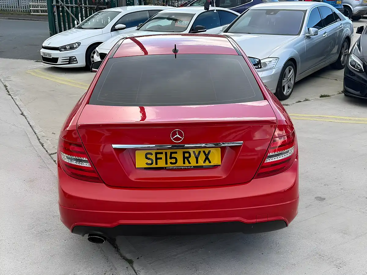 Used 2015 Mercedes-Benz C Class AMG Sport Edition Red - Interior and Exterior details 9