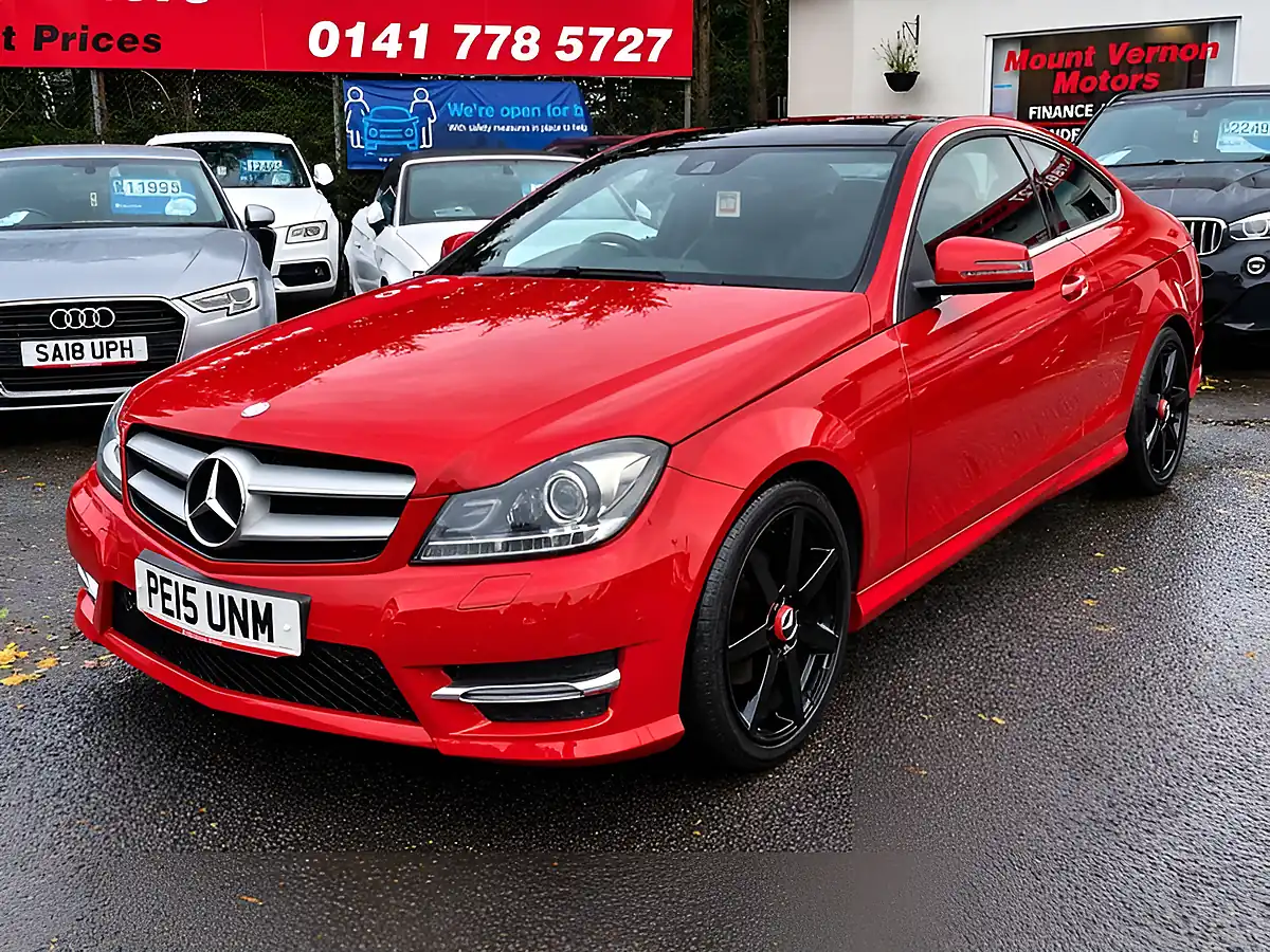 Used 2015 Mercedes-Benz C Class AMG Sport Edition Red - Interior and Exterior details 5