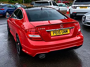 Used 2015 Mercedes-Benz C Class AMG Sport Edition Red - Interior and Exterior details 9