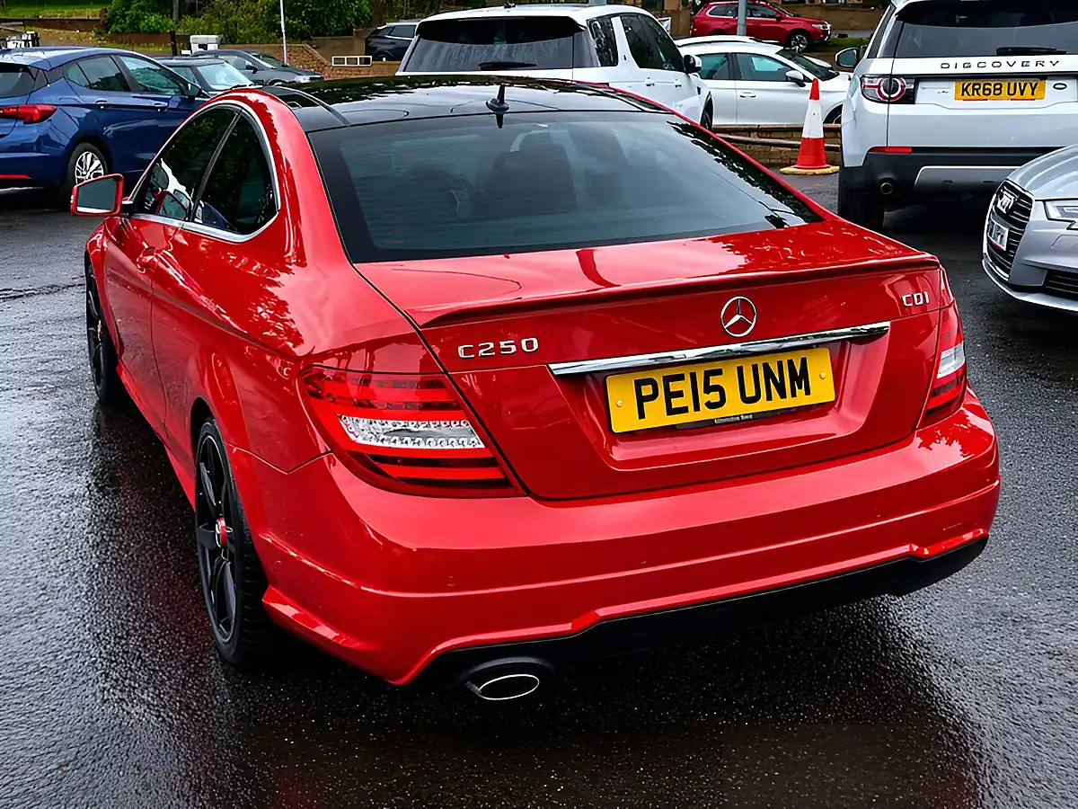 Used 2015 Mercedes-Benz C Class AMG Sport Edition Red - Interior and Exterior details 9