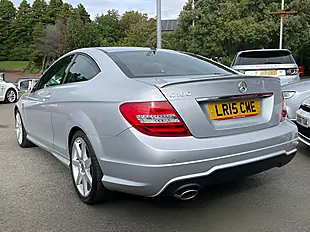 Used 2015 Mercedes-Benz C Class AMG Sport Edition Silver - Interior and Exterior details 4