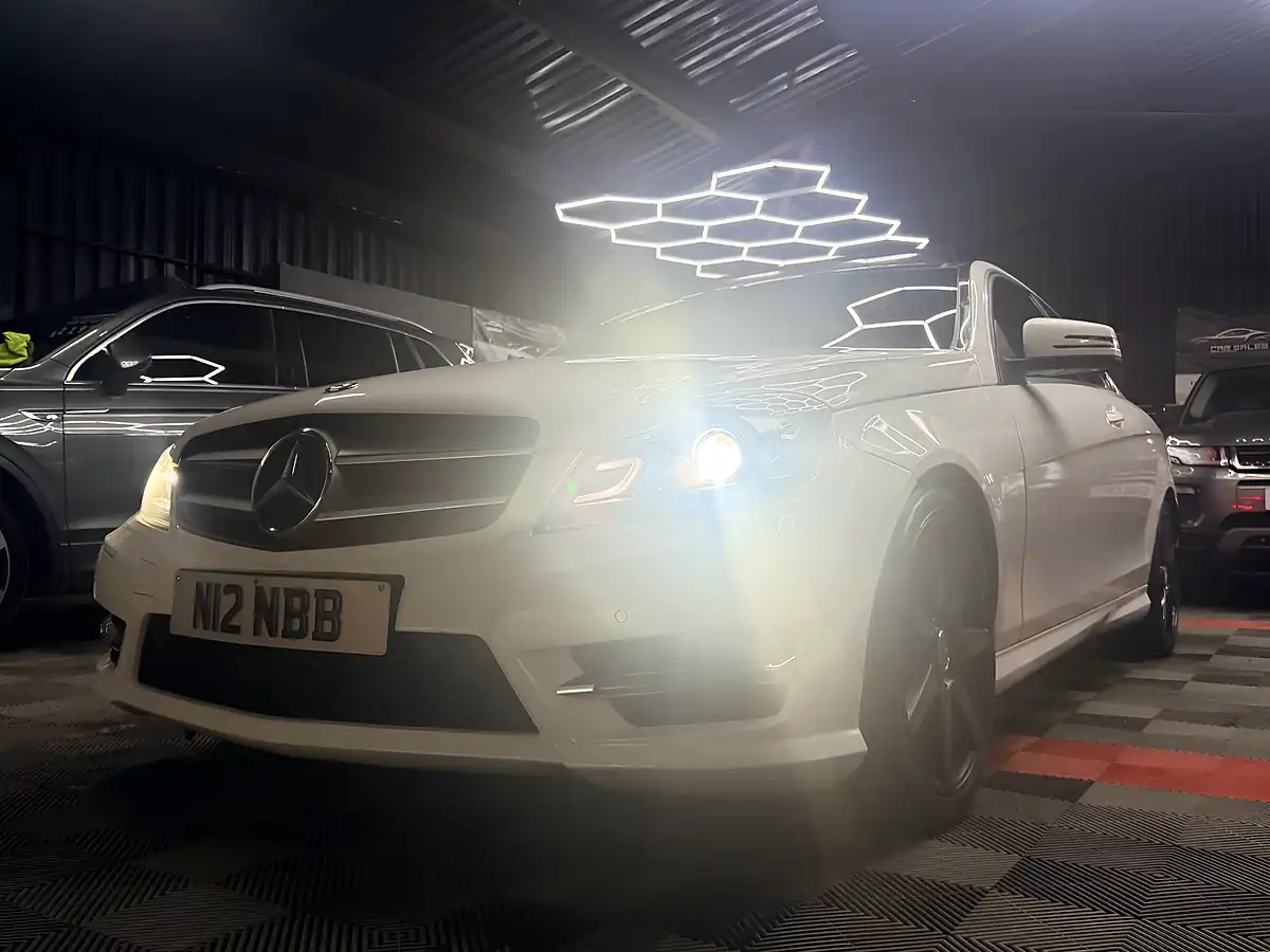 Used 2015 Mercedes-Benz C Class AMG Sport Edition White - Interior and Exterior details 13