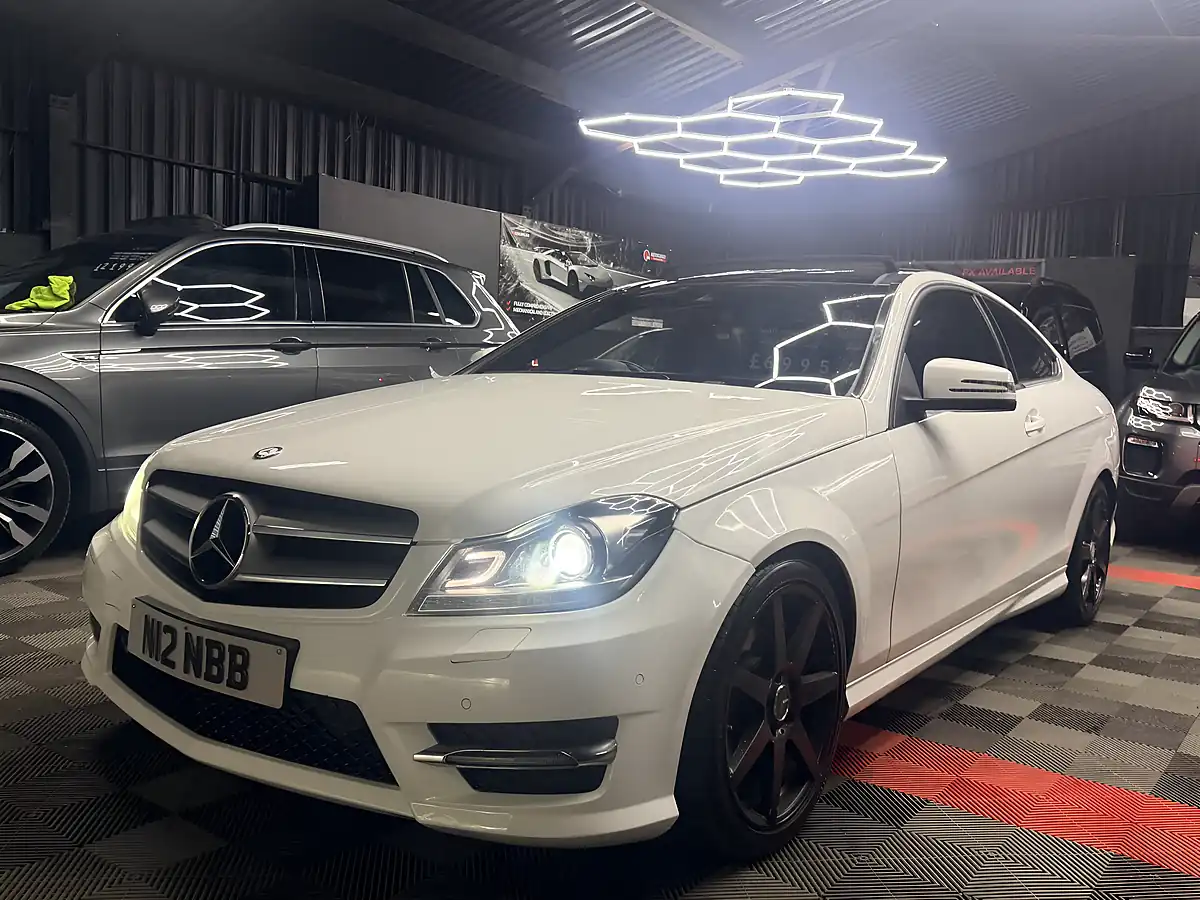 Used 2015 Mercedes-Benz C Class AMG Sport Edition White - Interior and Exterior details 9
