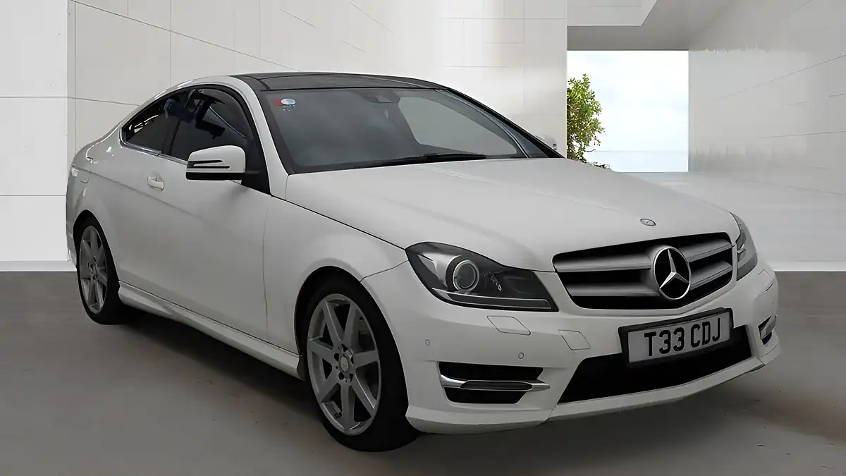 Used 2015 Mercedes-Benz C Class AMG Sport Edition White - Front View