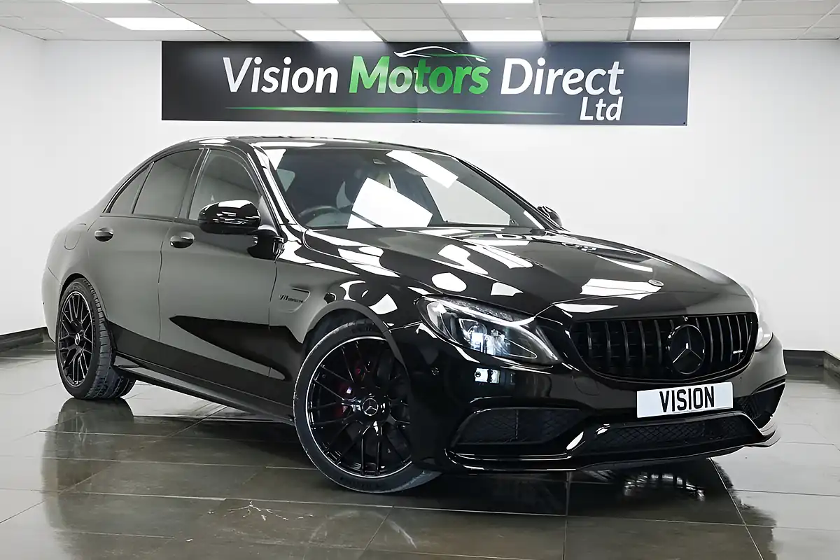 Used 2015 Mercedes-Benz C Class C63 AMG Black - Front View