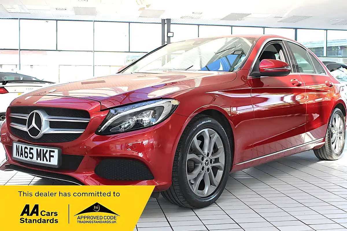 Used 2015 Mercedes-Benz C-Class Sport Hyacinth Red - Front View