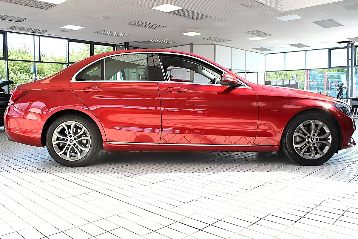 Used 2015 Mercedes-Benz C-Class Sport Hyacinth Red - Interior and Exterior details 12