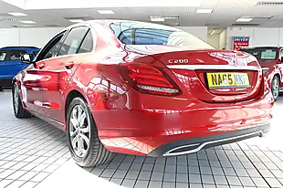 Used 2015 Mercedes-Benz C-Class Sport Hyacinth Red - Interior and Exterior details 17