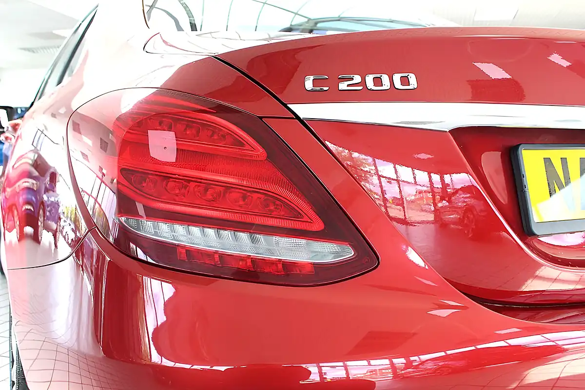 Used 2015 Mercedes-Benz C-Class Sport Hyacinth Red - Interior and Exterior details 18