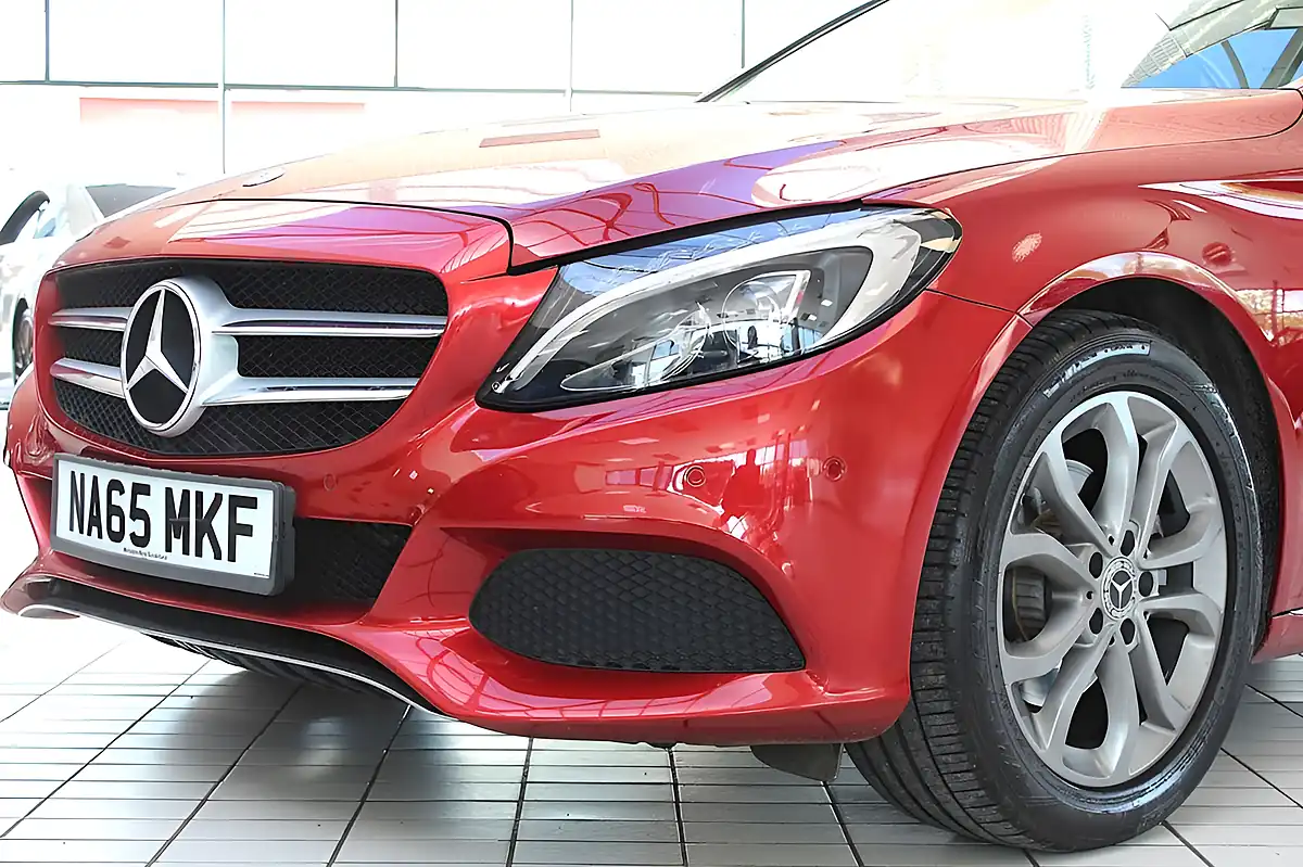 Used 2015 Mercedes-Benz C-Class Sport Hyacinth Red - Interior and Exterior details 3