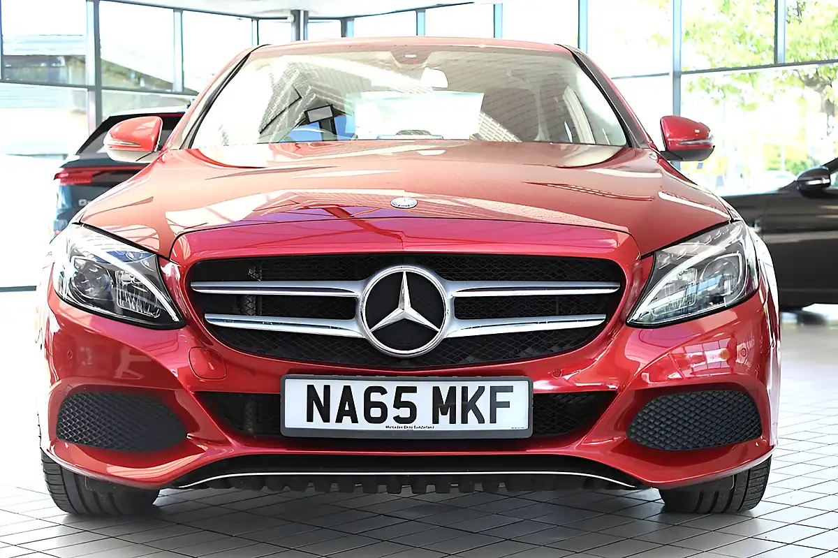 Used 2015 Mercedes-Benz C-Class Sport Hyacinth Red - Interior and Exterior details 7