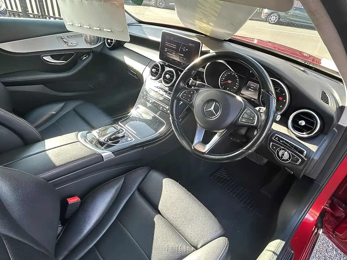 Used 2015 Mercedes-Benz C Class Sport Red - Interior and Exterior details 10