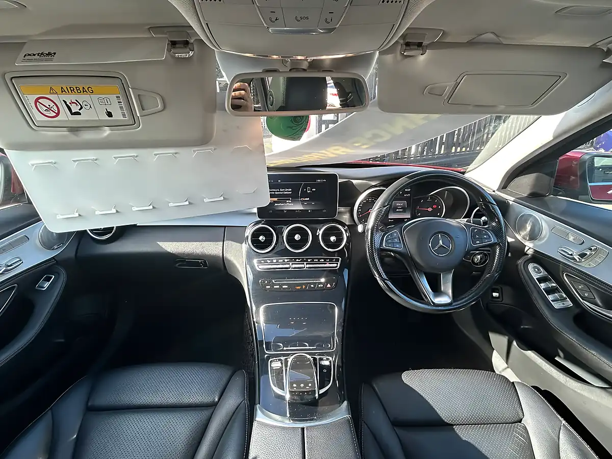 Used 2015 Mercedes-Benz C Class Sport Red - Interior and Exterior details 11