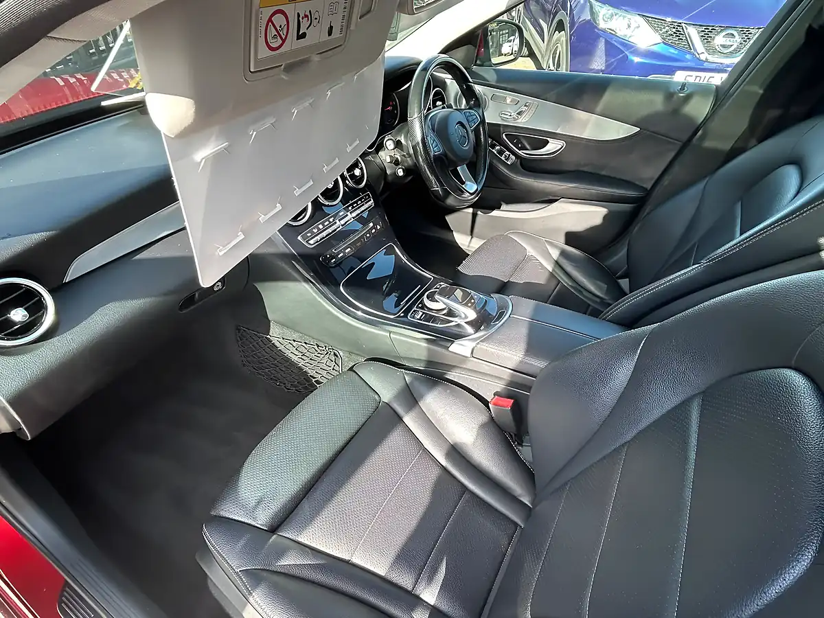 Used 2015 Mercedes-Benz C Class Sport Red - Interior and Exterior details 12