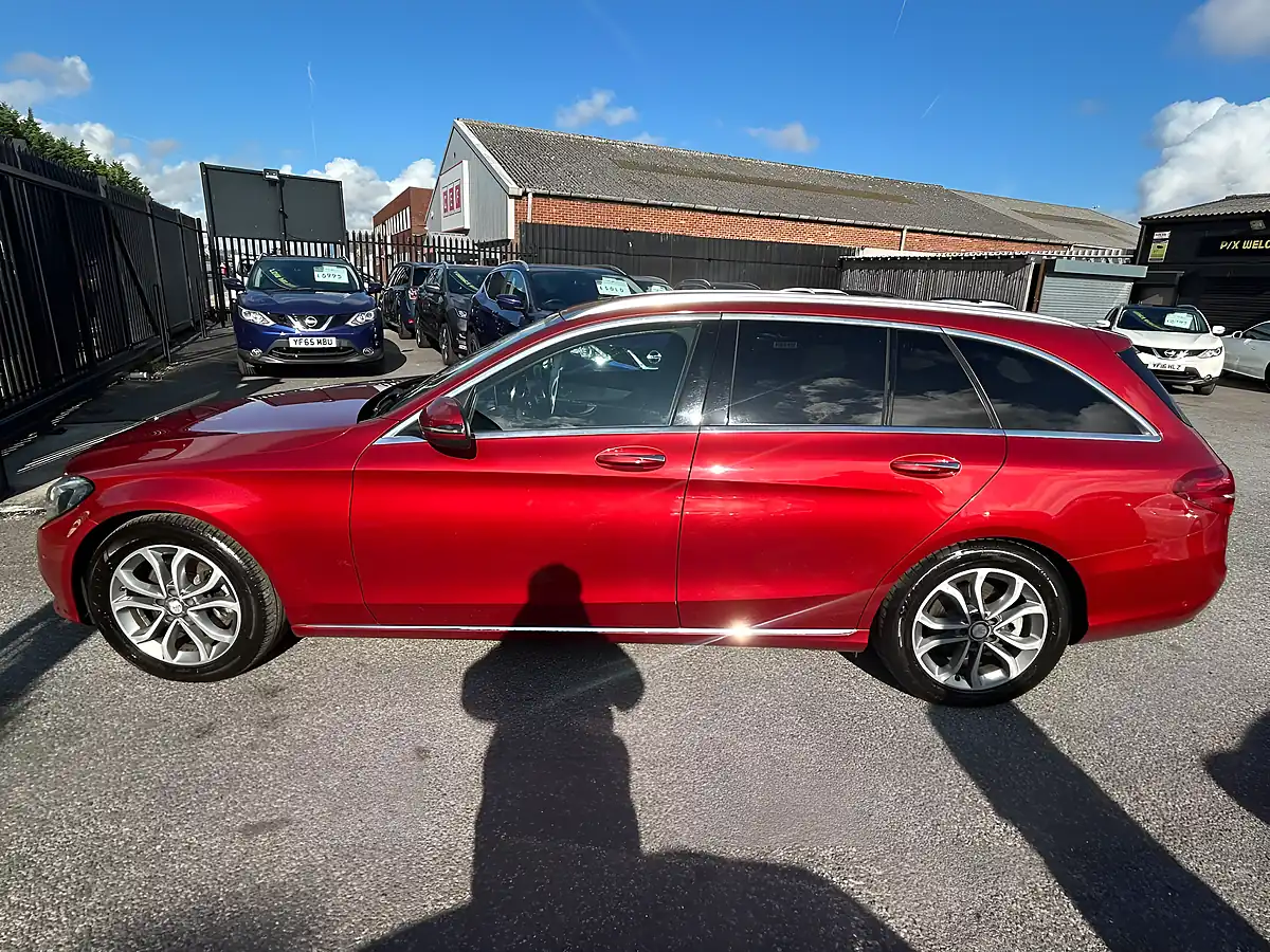 Used 2015 Mercedes-Benz C Class Sport Red - Interior and Exterior details 3