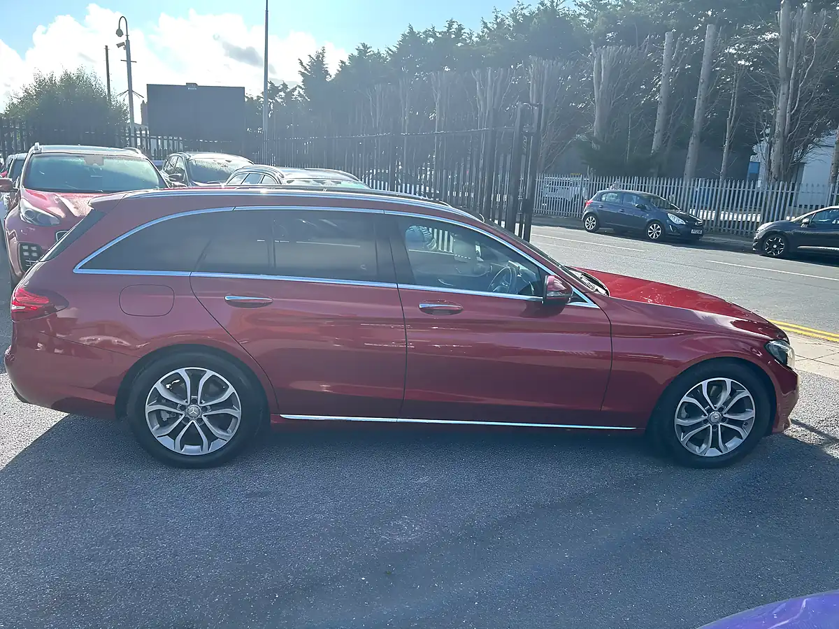 Used 2015 Mercedes-Benz C Class Sport Red - Interior and Exterior details 7