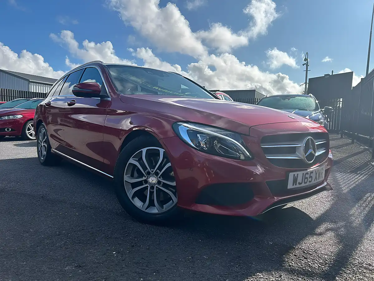 Used 2015 Mercedes-Benz C Class Sport Red - Interior and Exterior details 8