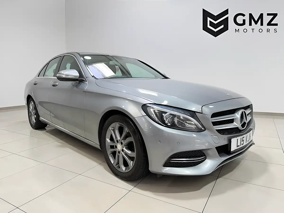 Used 2015 Mercedes-Benz C-Class Sport Silver - Front View