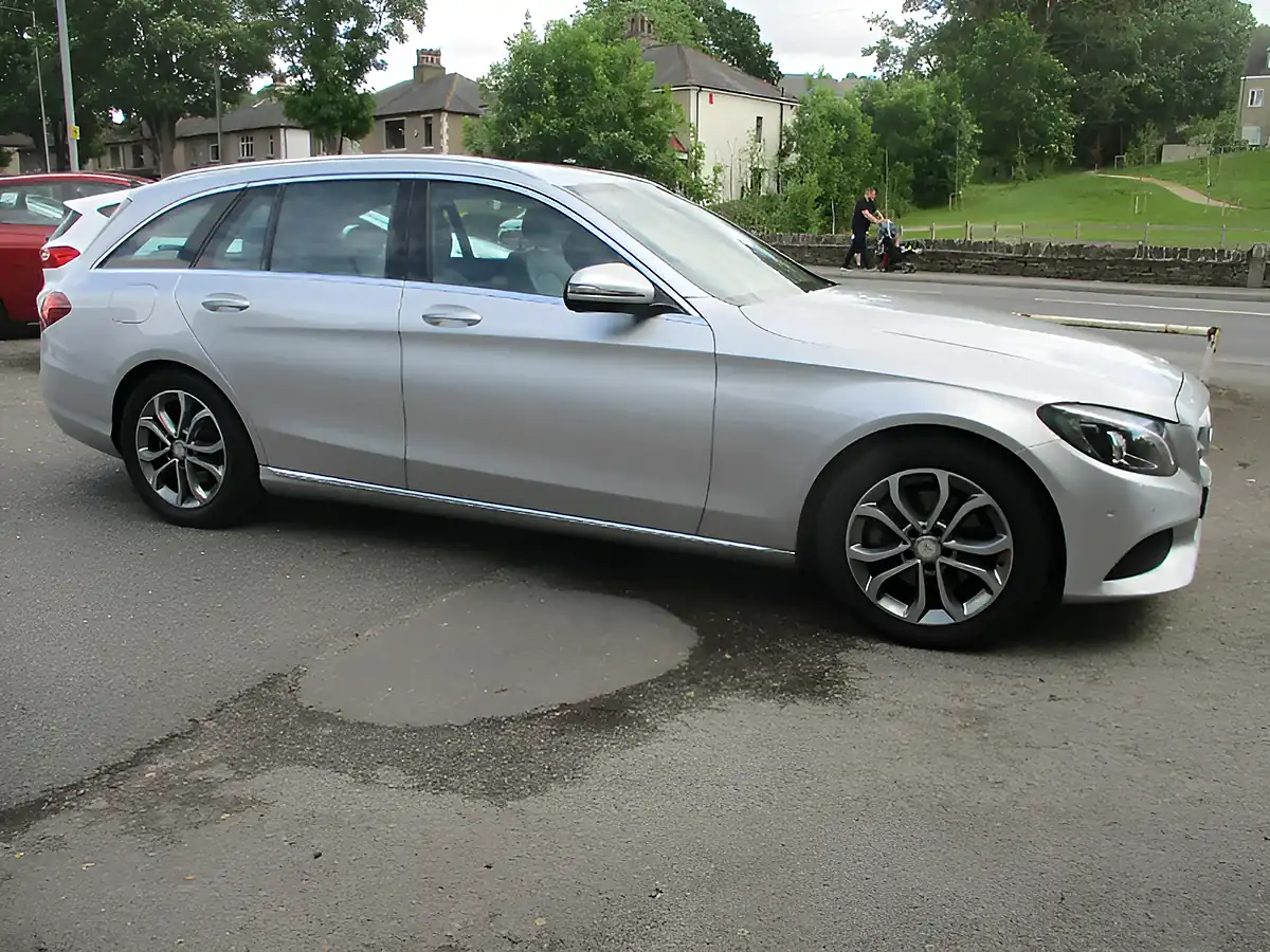 Used 2015 Mercedes-Benz C Class Sport Silver - Front View