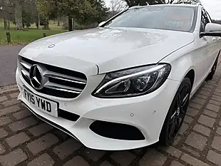 Used 2015 Mercedes-Benz C Class Sport White - Interior and Exterior details 11