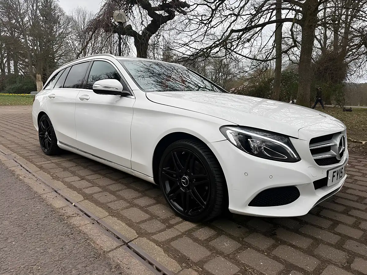 Used 2015 Mercedes-Benz C Class Sport White - Interior and Exterior details 2